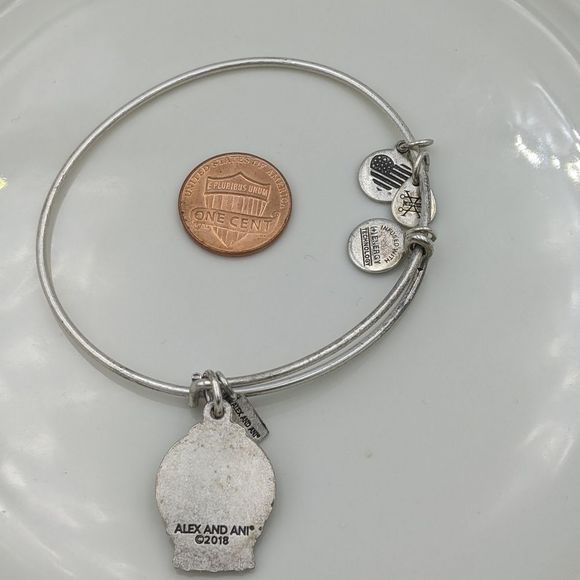 Alex and Ani Rafaleian Silver Snow Globe Bracelet - Picture 7 of 7